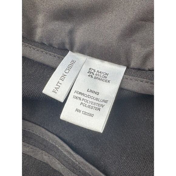 Amanda + Chelsea Blazer Womens Medium Black Stretch Suit Jacket Work Career NWT - Picture 8 of 10